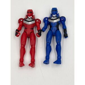 Bandai 2007 Blue & Red Action Figures Jungle Fury Lot Of 2